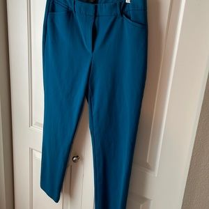 Teal colored straight leg pants, never worn
